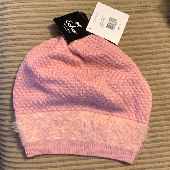 Echo New York- Pink Winter Hat- BRAND NEW - Picture 2 of 3